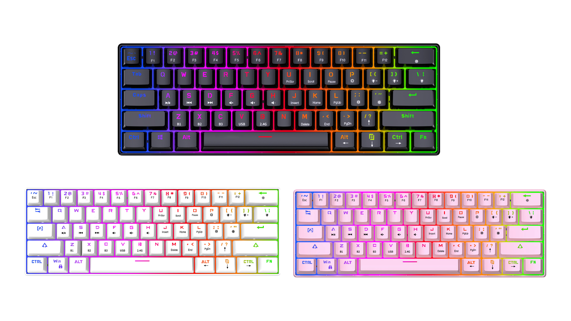 Mechanical keyboard，Render，keyshot，Light effect，