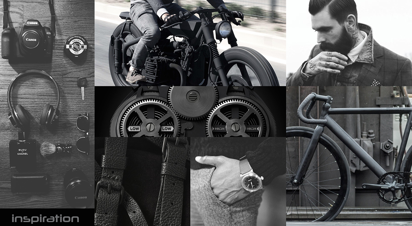 inspiration，moon，Apollo，Lunar phase Watch，Hand drawn，