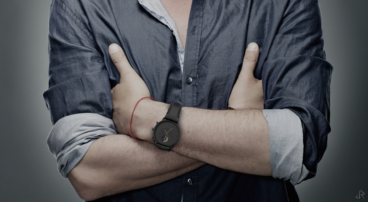 inspiration，moon，Apollo，Lunar phase Watch，Hand drawn，