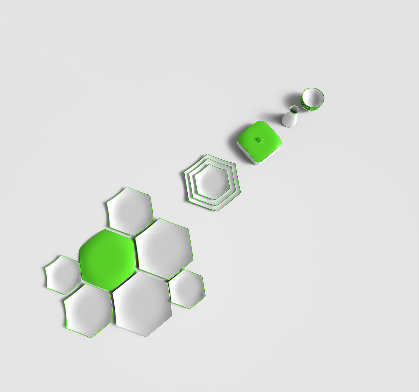 ceramics，tableware，hexagon，