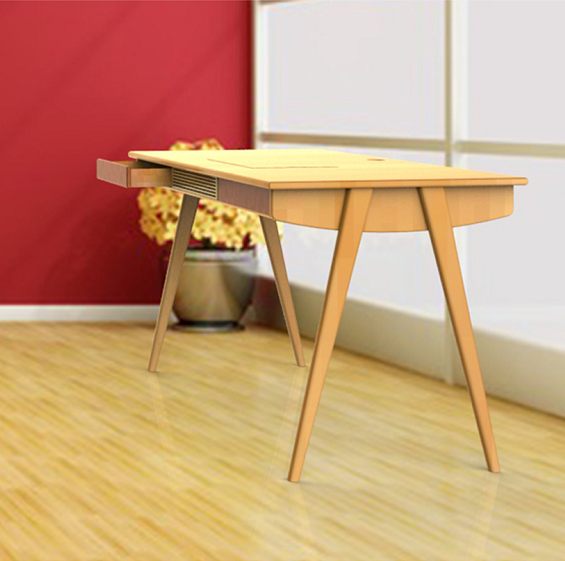 The computer table，