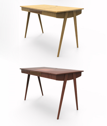 The computer table，