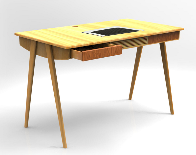 The computer table，