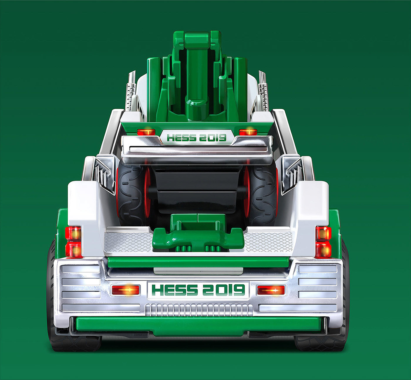 Toys，truck，green，HESS，illustration，