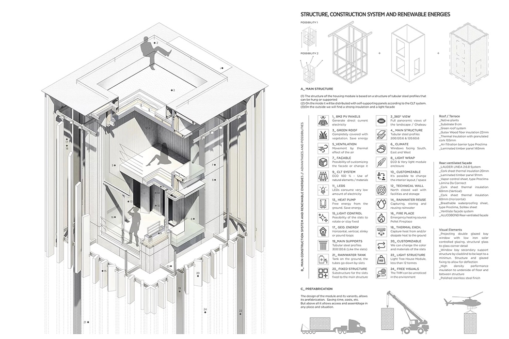 Tree House，suspension，Architectural design，house，