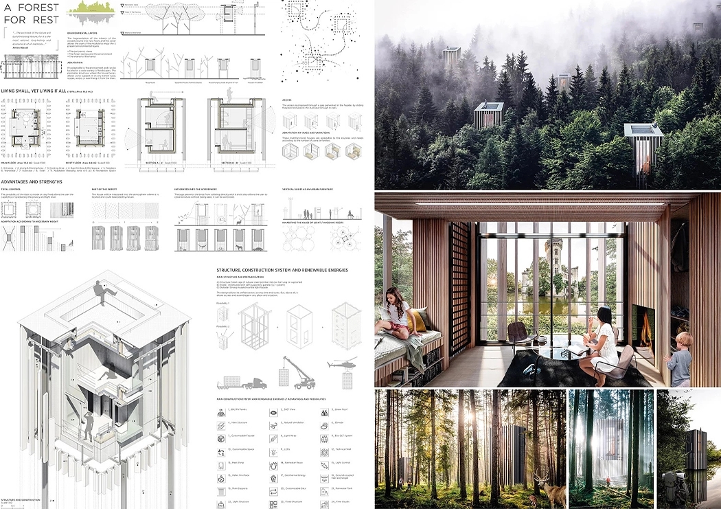 Tree House，suspension，Architectural design，house，