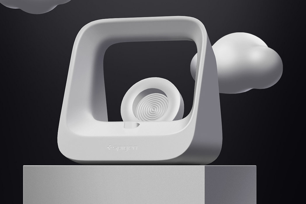 Charging base，Apple，Simplicity，black and white，