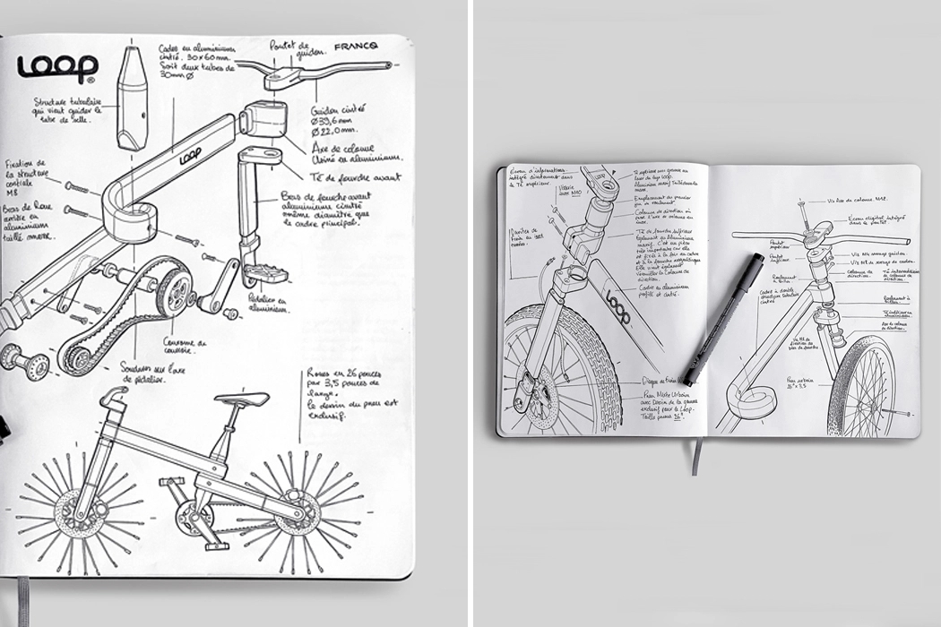 Bicycle，product design，City bike，Ring frame，