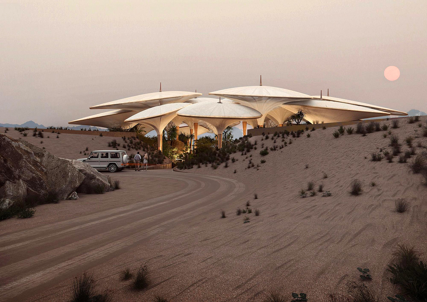 hotel，Travel，desert，Architectural design，