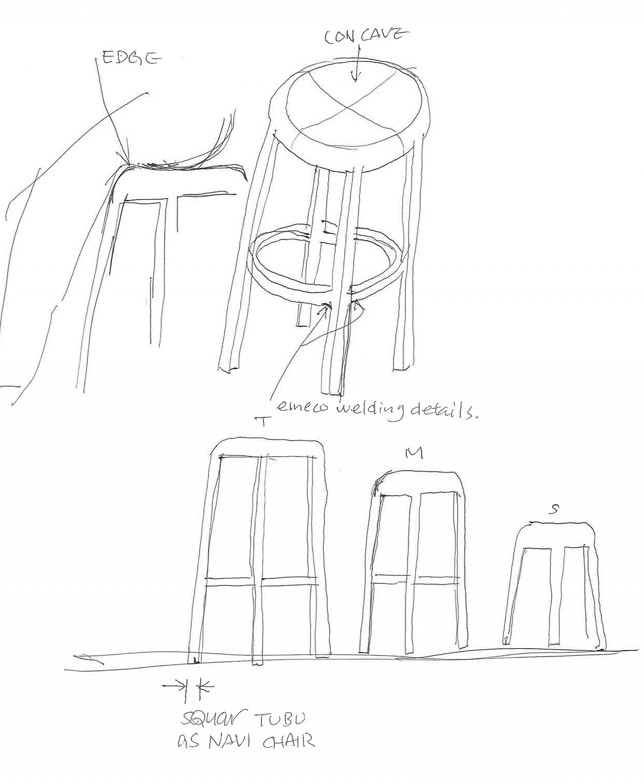 椅子，简洁，铝制，