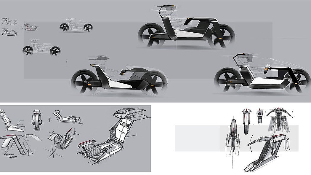 Bicycle，conceptual design，Tesla type C，