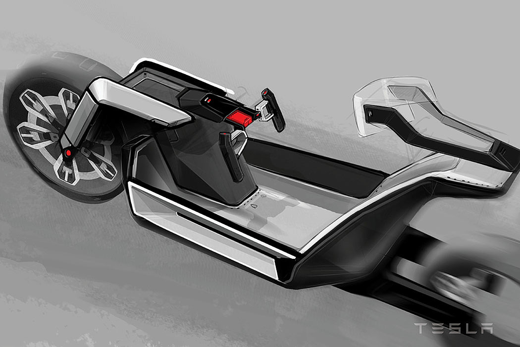Bicycle，conceptual design，Tesla type C，