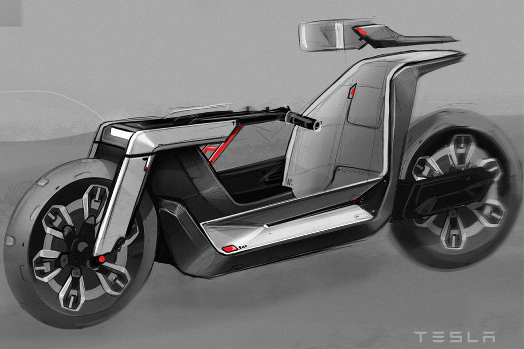 Bicycle，conceptual design，Tesla type C，