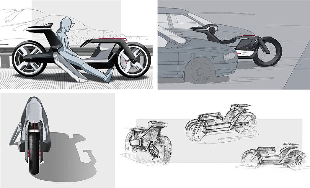 Bicycle，conceptual design，Tesla type C，