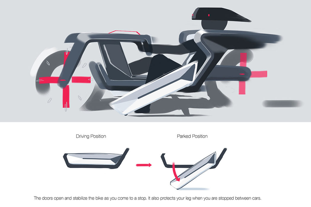 Bicycle，conceptual design，Tesla type C，
