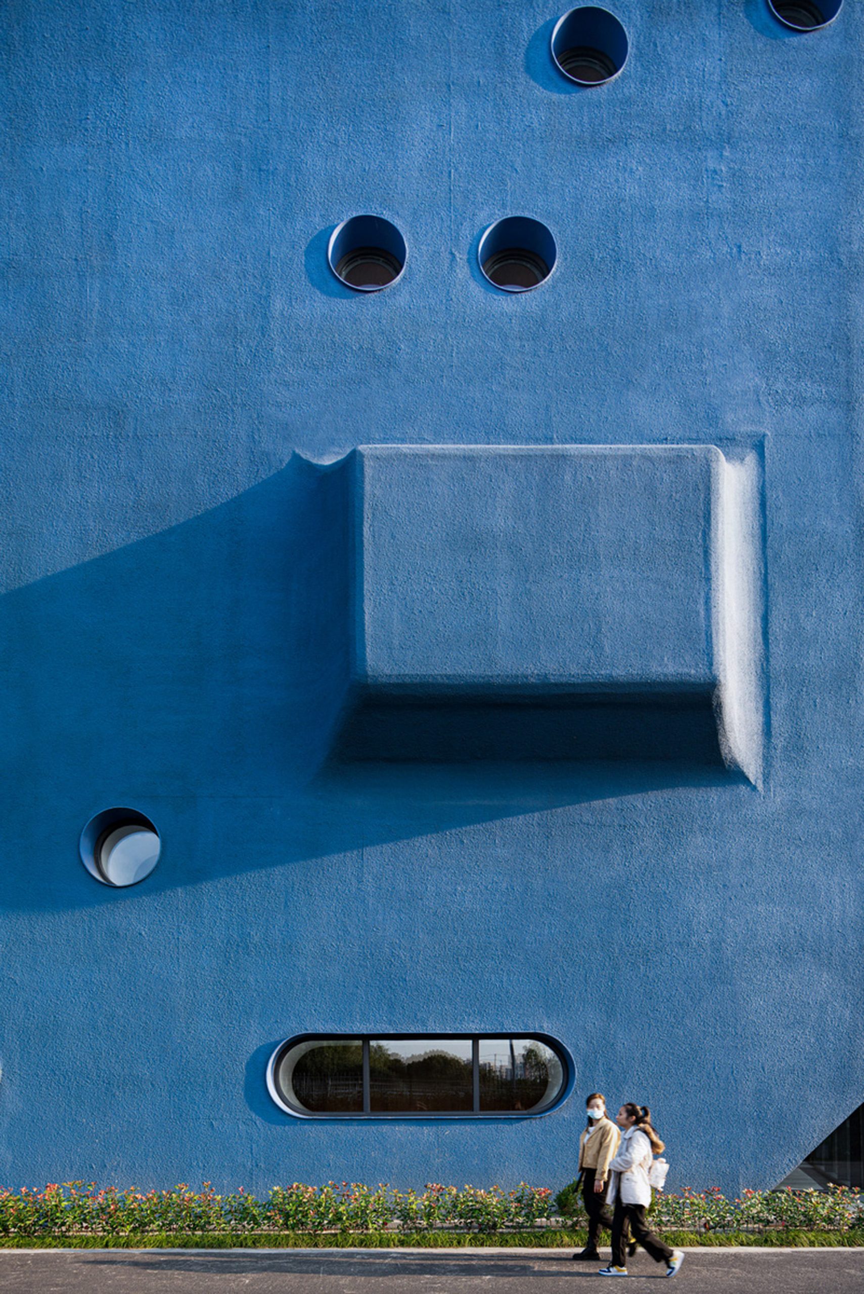 library，theater，Qingpu Pinghe International School，Shanghai，Open type，