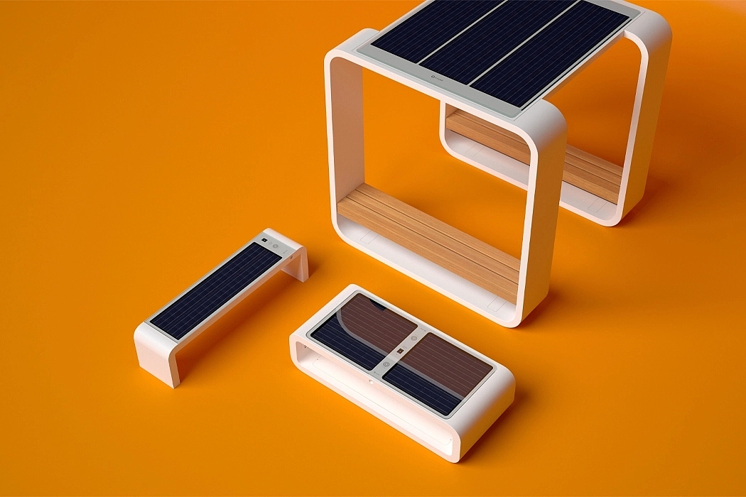 Intelligent bench，wifi，charge，Cuban Nano，