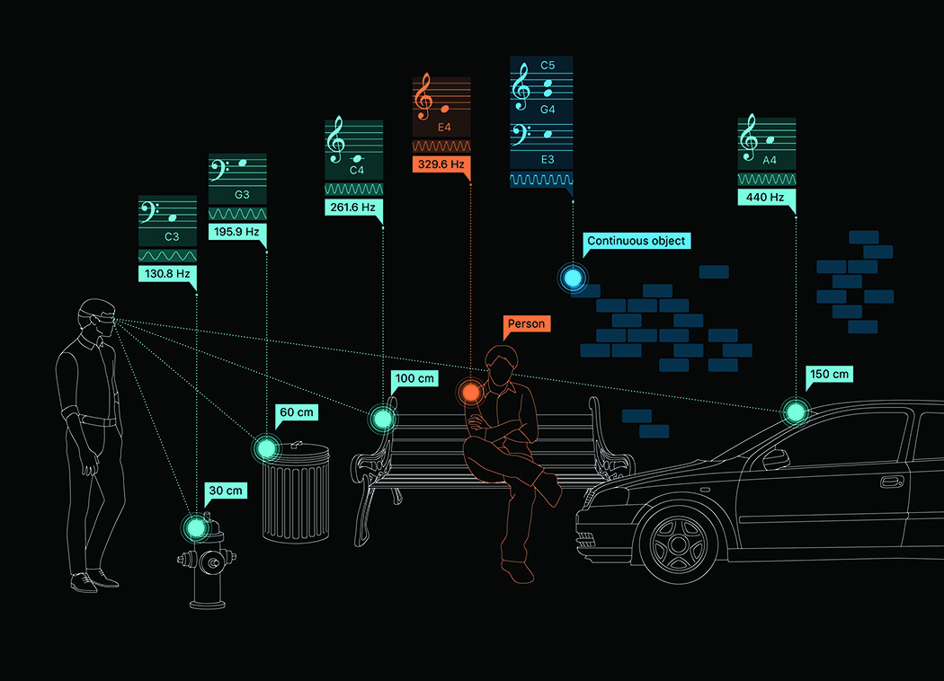 wearable devices ，Visually impaired，3D sensor，video camera，