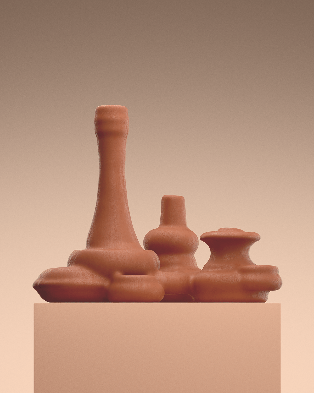 Organic ceramics，cinema4d，Artwork，pot，Redshift，