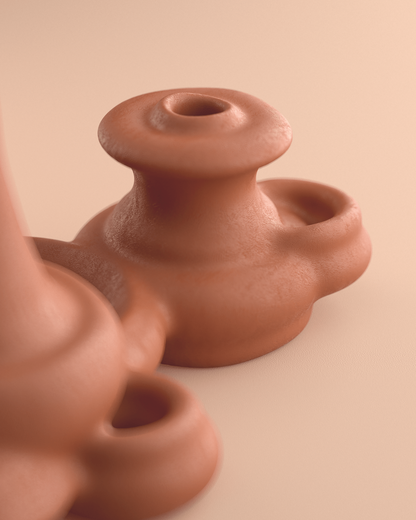 Organic ceramics，cinema4d，Artwork，pot，Redshift，