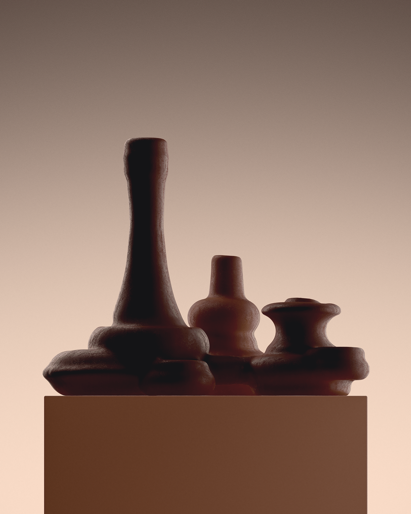 Organic ceramics，cinema4d，Artwork，pot，Redshift，