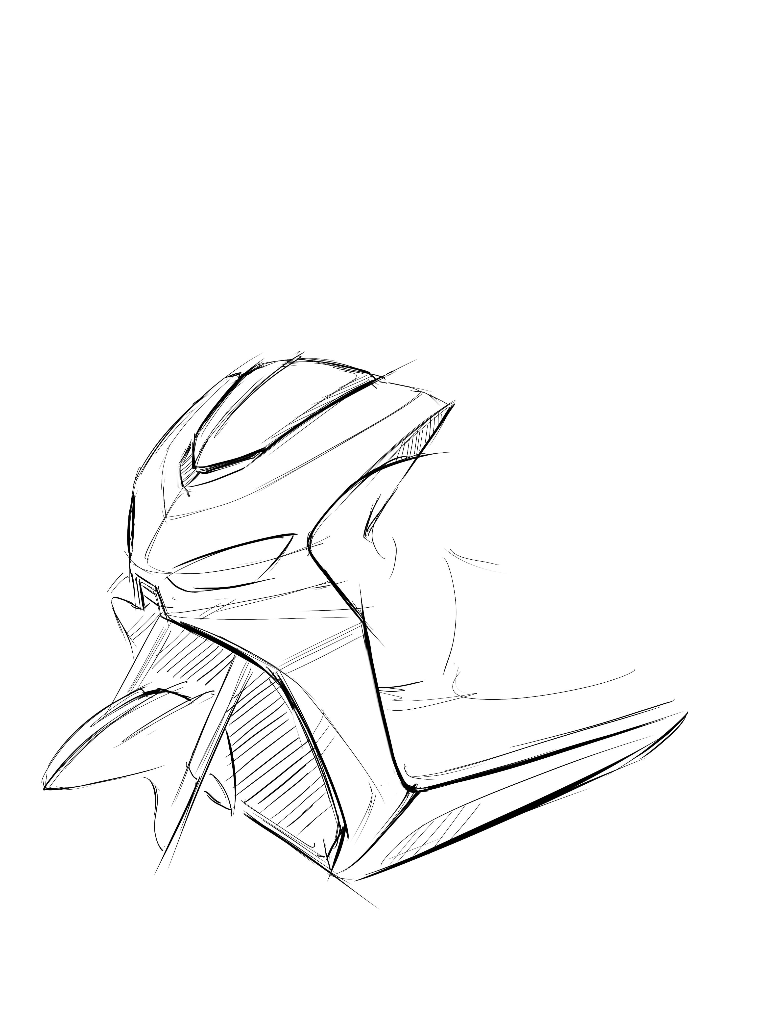 Motorcycle，sketch，