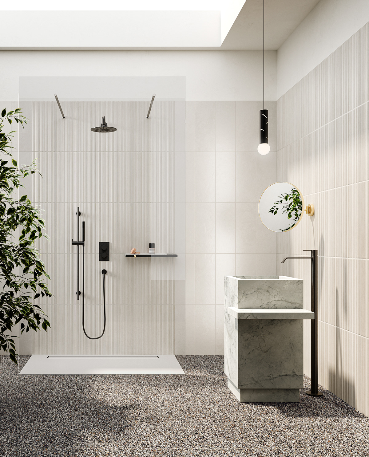 Shower Room，colour，Art，