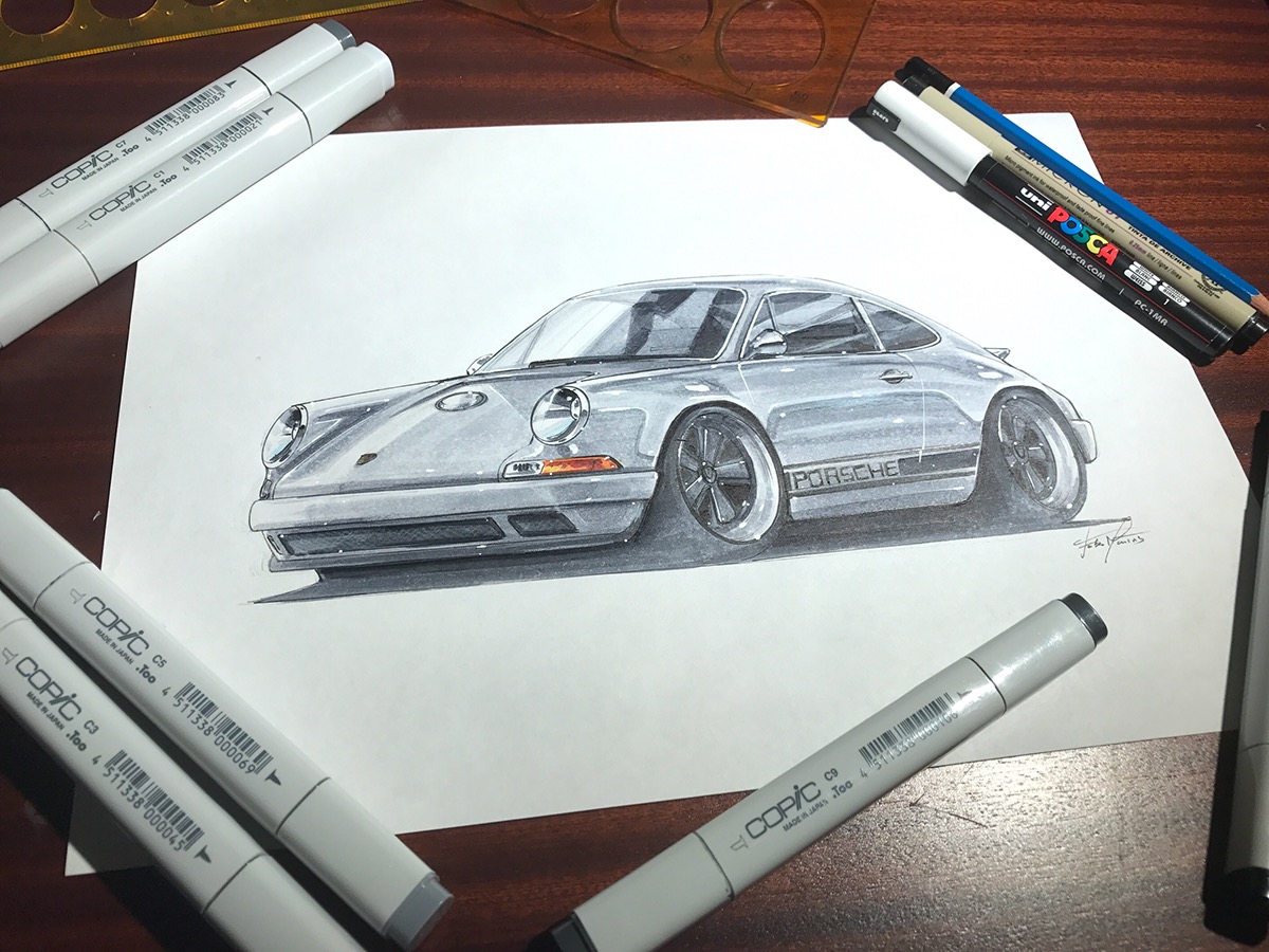 Hand drawn，automobile，marker pen，line，