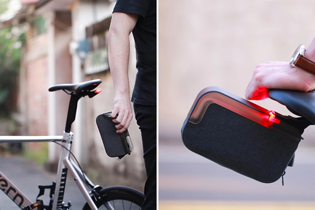 Ride，Bicycle，Signal lamp，Bicycle bag，