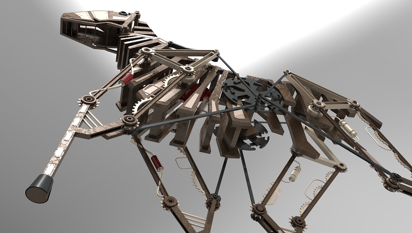 Mechanical galloping horse，Creative structure，Creative design，