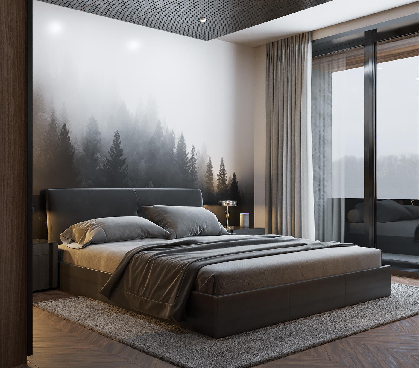bedroom，Architecture，Bed，