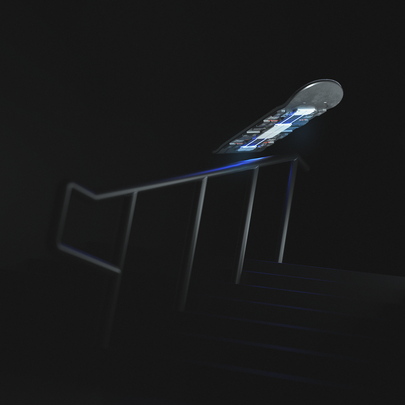 SOLIDSOLID，led，Skate，black，strong，