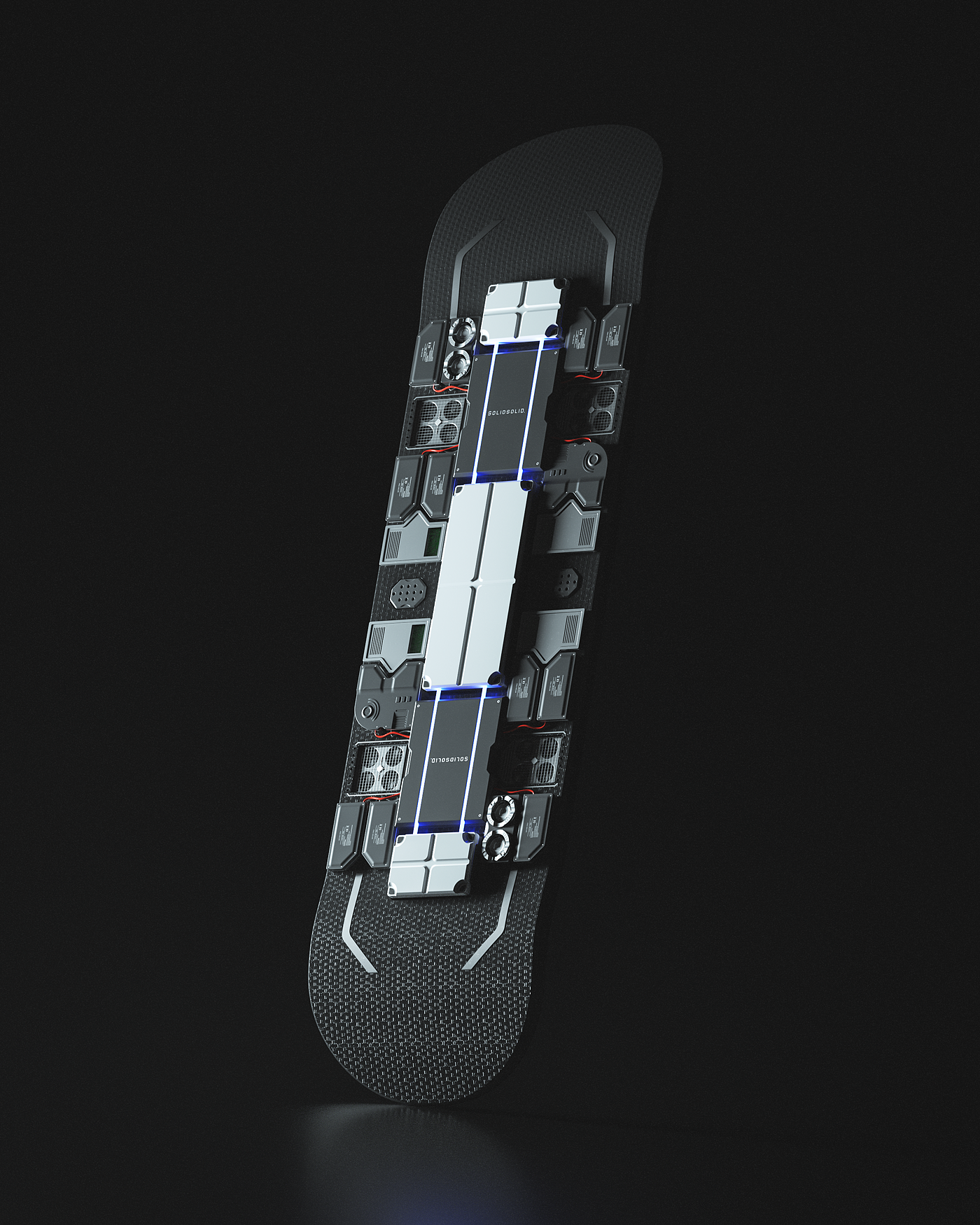 SOLIDSOLID，led，Skate，black，strong，