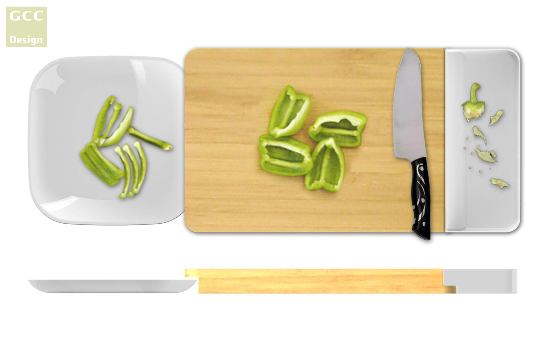 Vegetable board，magnet，Receive，Kitchen home，Original design，Red dot award，