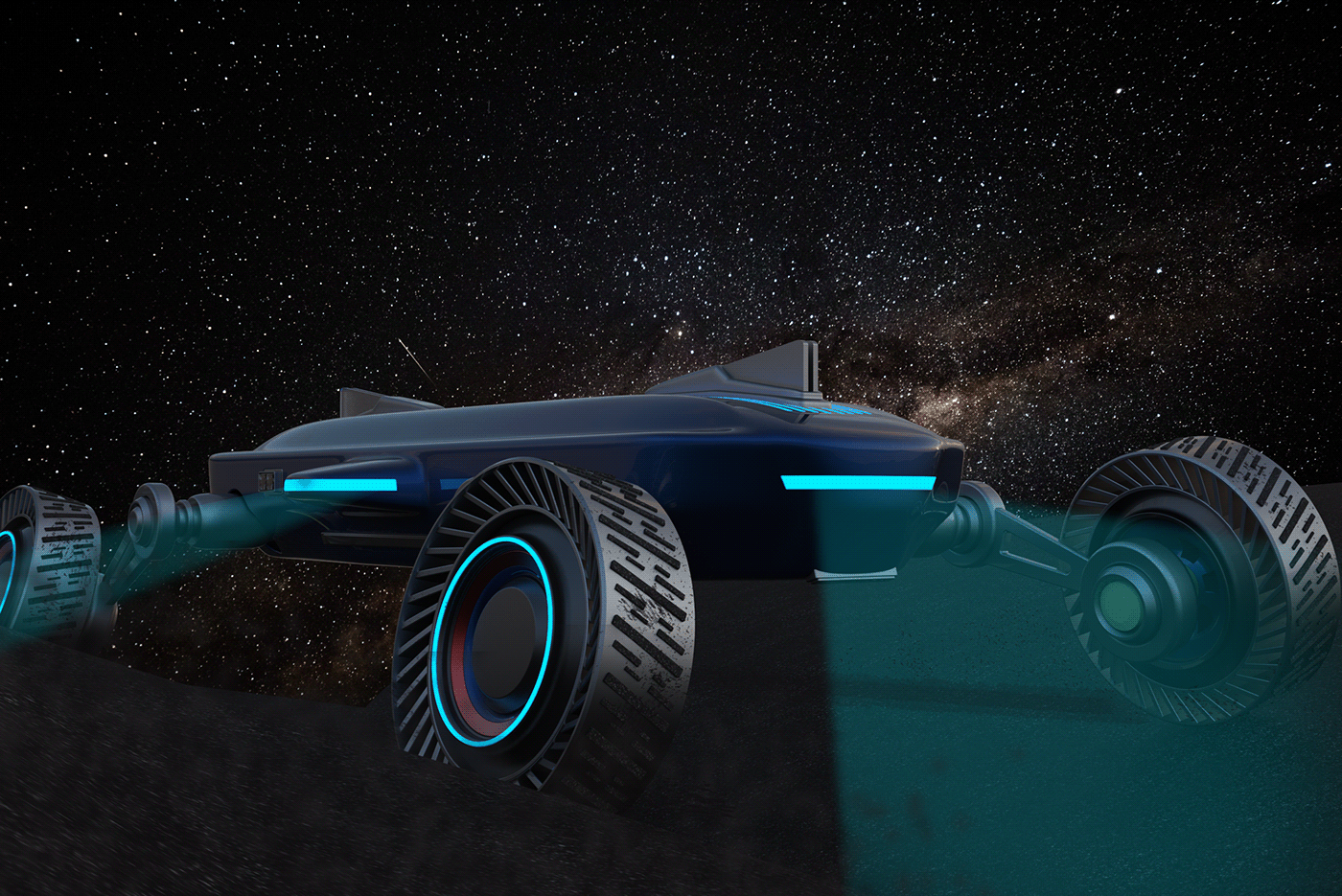 Space，vehicle，cross-country，concept，