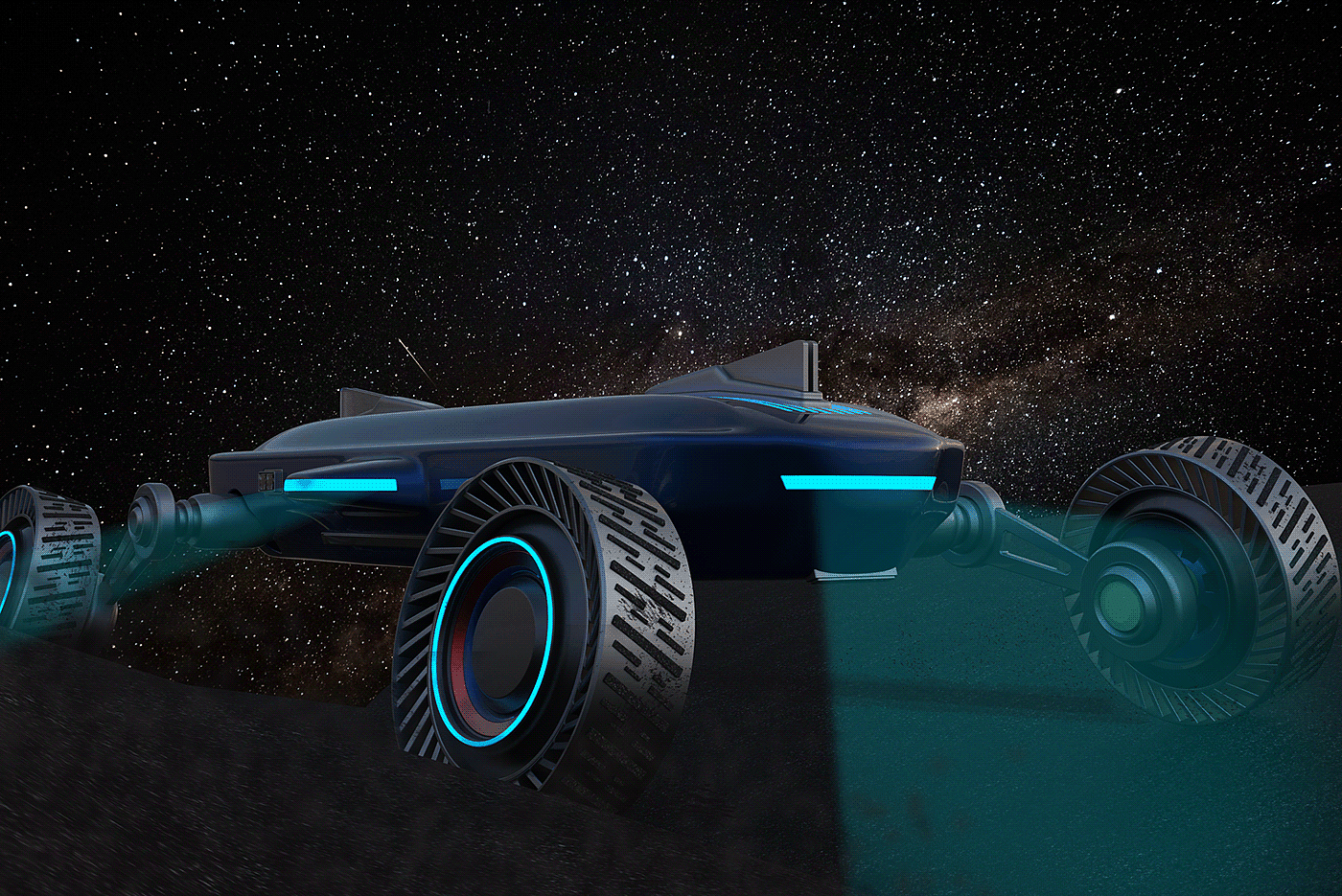 Space，vehicle，cross-country，concept，