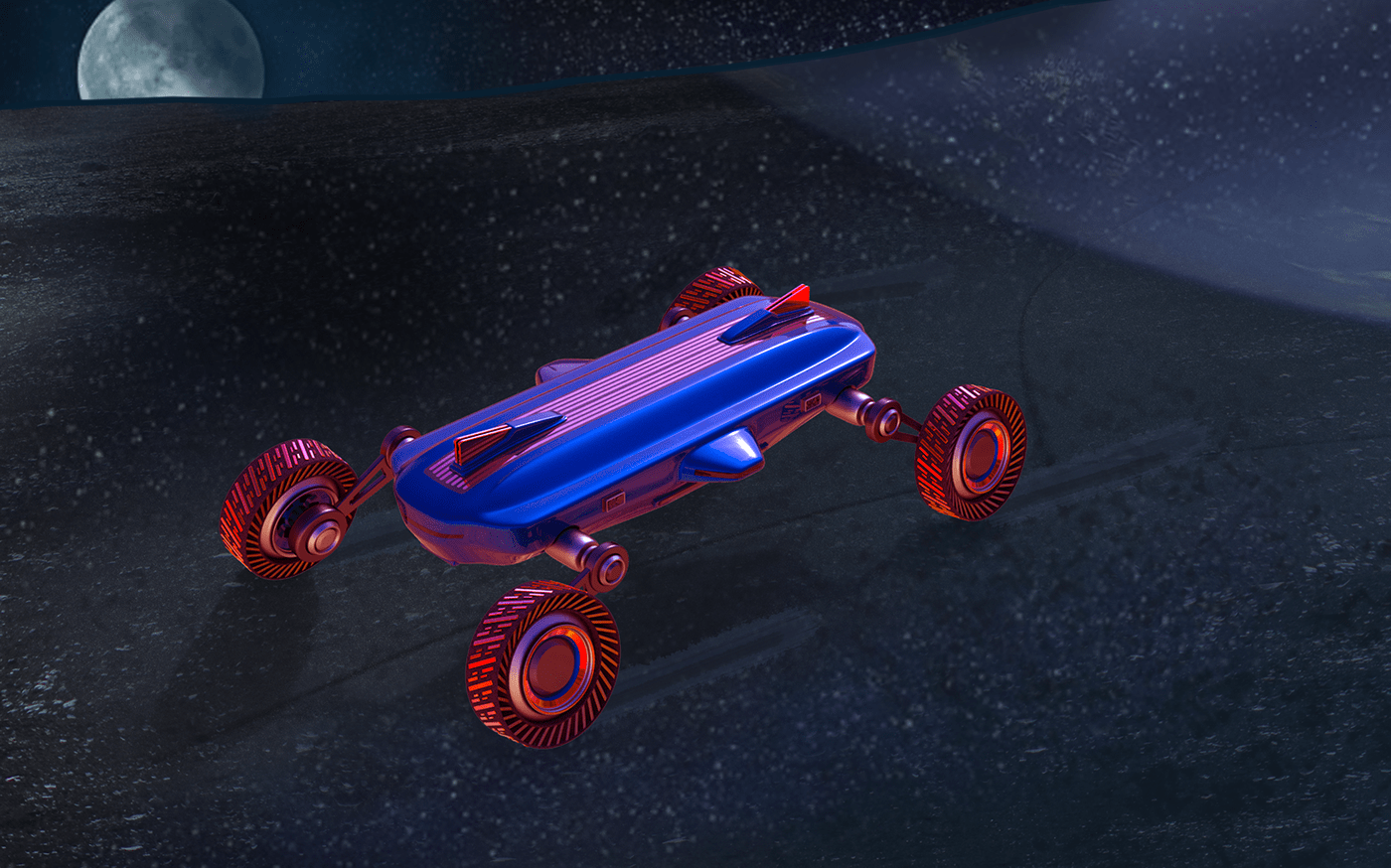 Space，vehicle，cross-country，concept，