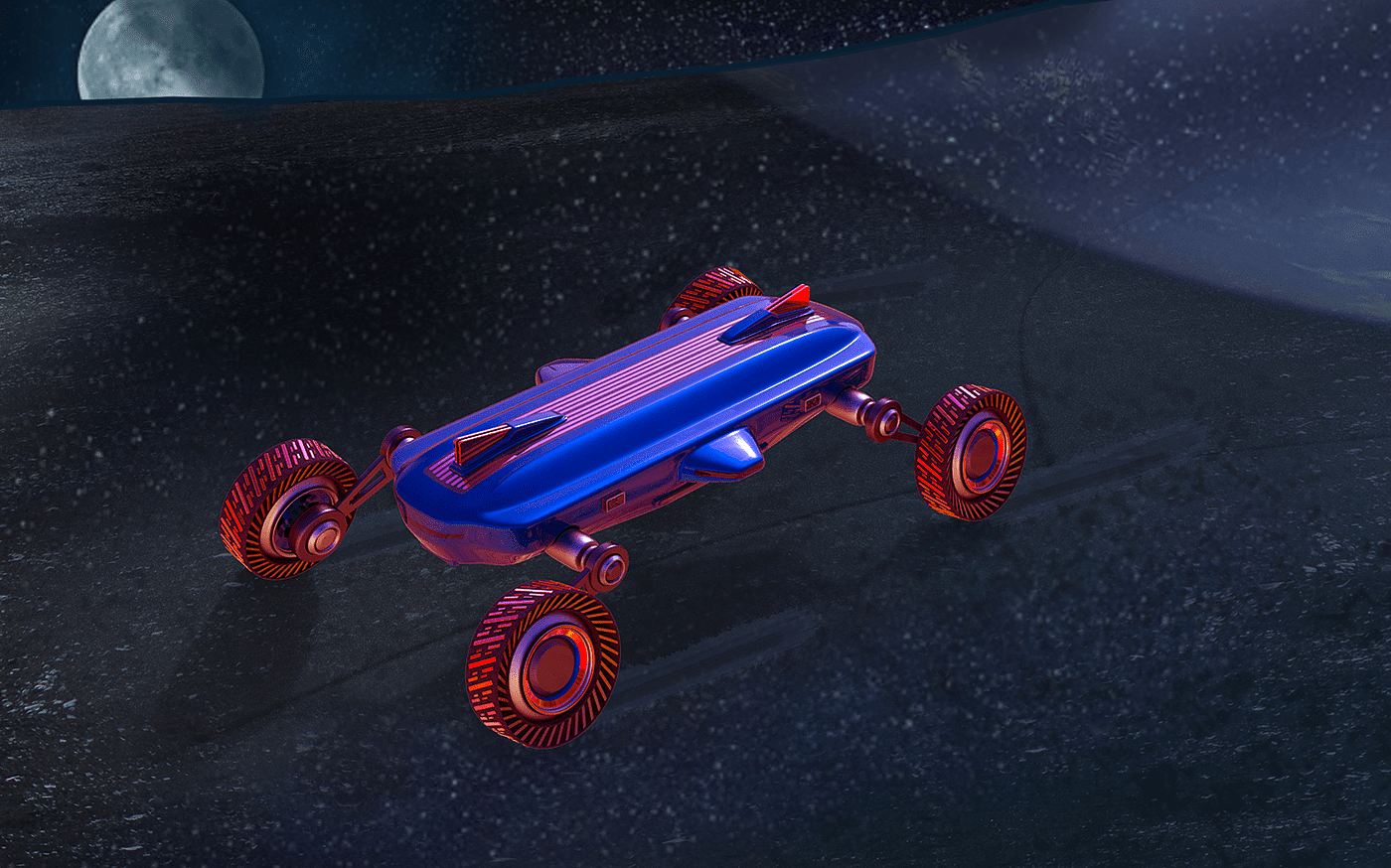 Space，vehicle，cross-country，concept，