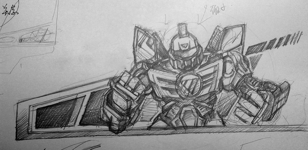 automobile，Illustration，Painting，Transformers，painting，