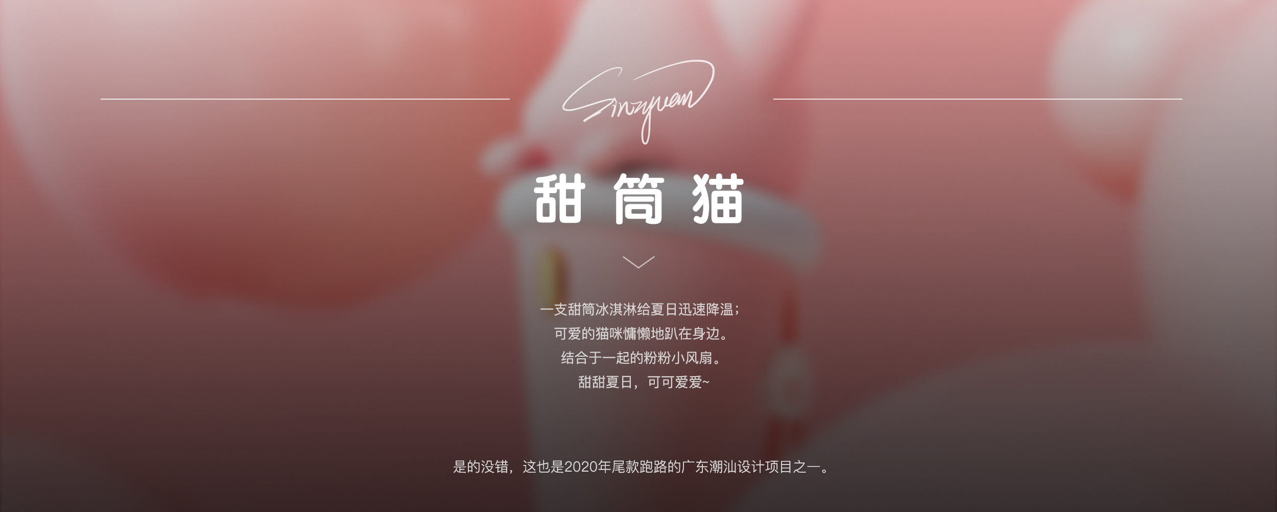 Fan，Sweet cone，cat，lovely，sinzyuan，