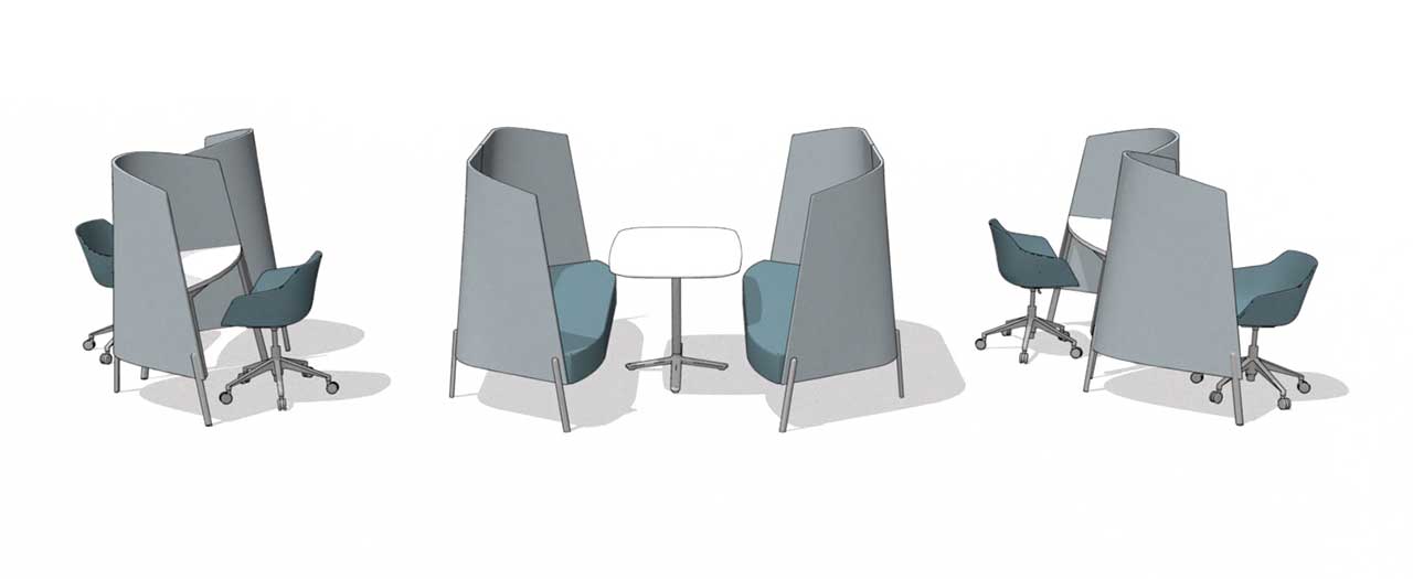 to work in an office，chair，Table，baffle，