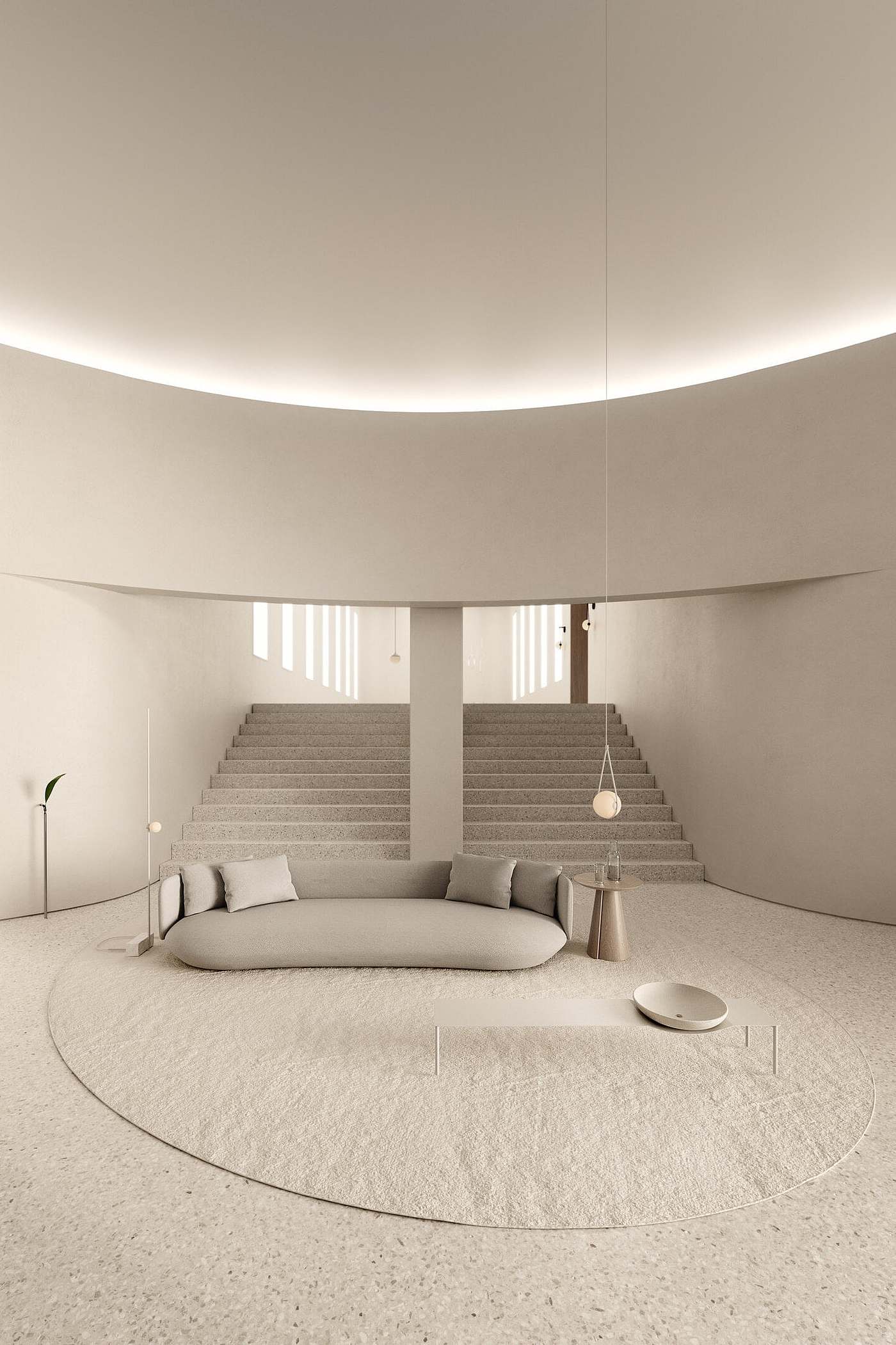 Architecture，arch，steps，a living room，