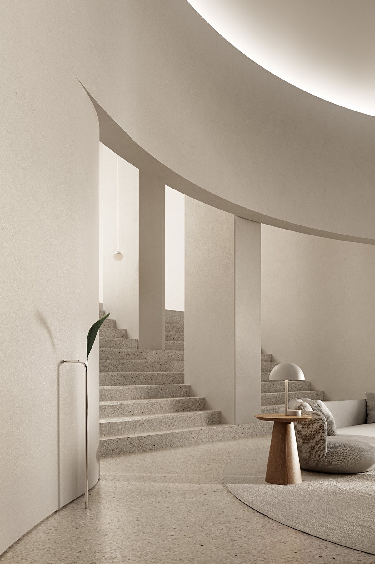 Architecture，arch，steps，a living room，