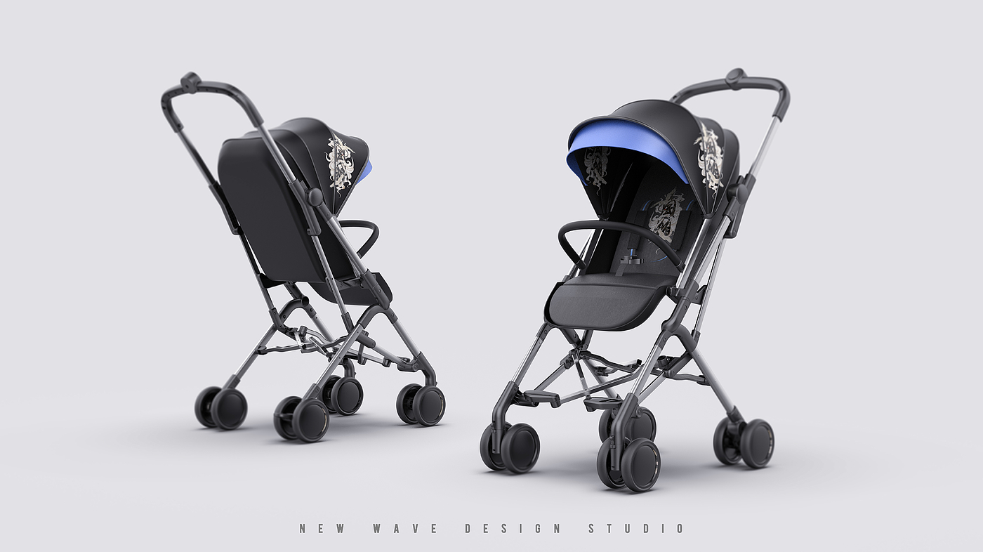 婴儿车，产品设计，母婴，推车，四折车，手推车，
