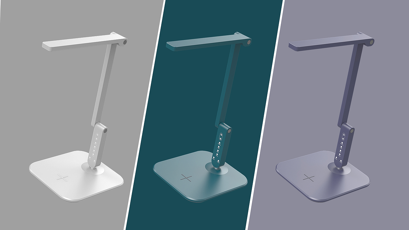 Table lamp design，Wireless charging design，Design of wireless desk lamp，