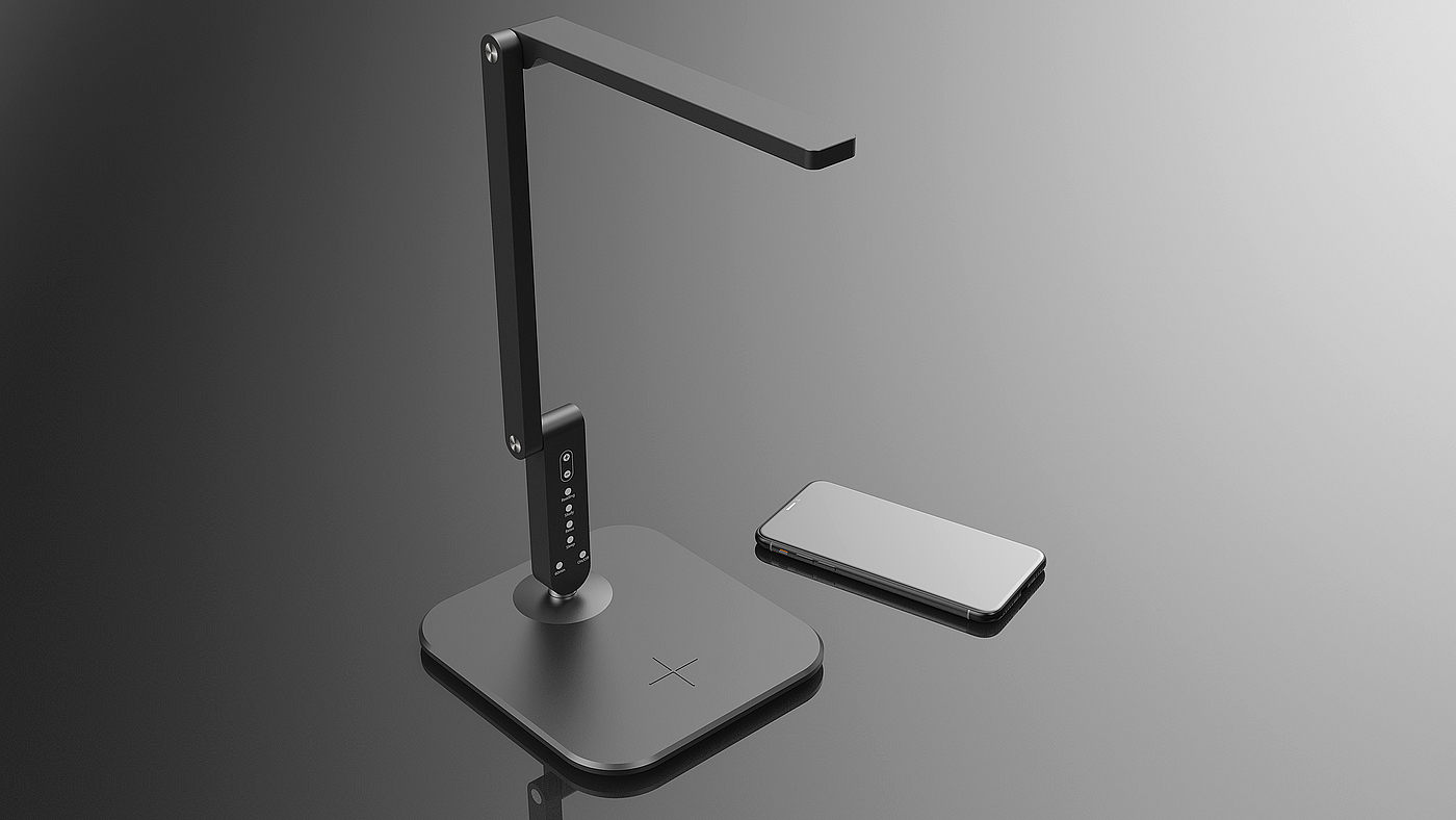 Table lamp design，Wireless charging design，Design of wireless desk lamp，