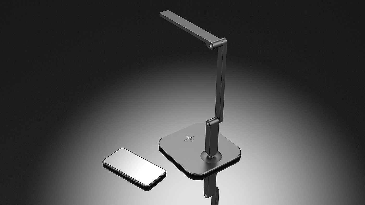 Table lamp design，Wireless charging design，Design of wireless desk lamp，