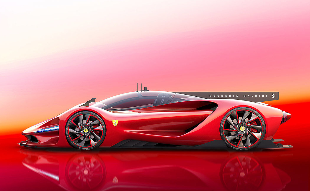 Ferrari，concept，automobile，gules，Glass，