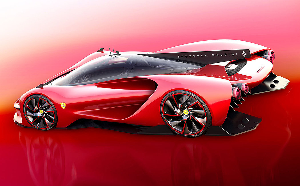 Ferrari，concept，automobile，gules，Glass，