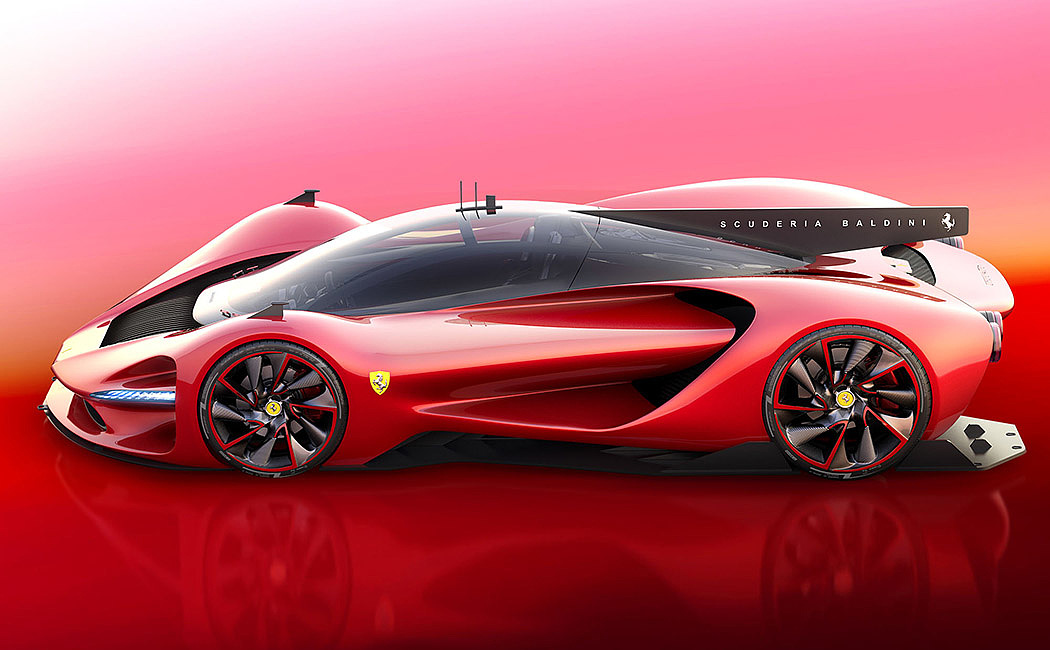 Ferrari，concept，automobile，gules，Glass，